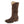 Load image into Gallery viewer, Brown cowboy boot with floral patterns and snip toe on a white background