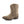 Load image into Gallery viewer, Left side view of a tan faux leather shorty boot with a snip toe, a 1 1/2 inch heel, and embroidered design.