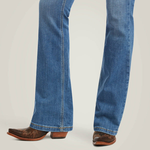 Ariat Women's - R.E.A.L. High Rise Daniela Boot Cut Jeans - Tennessee Blue