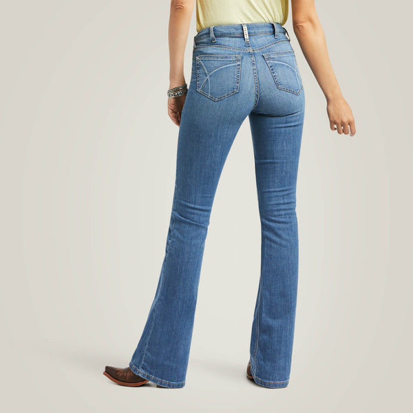 Ariat Women's - R.E.A.L. High Rise Daniela Boot Cut Jeans - Tennessee Blue