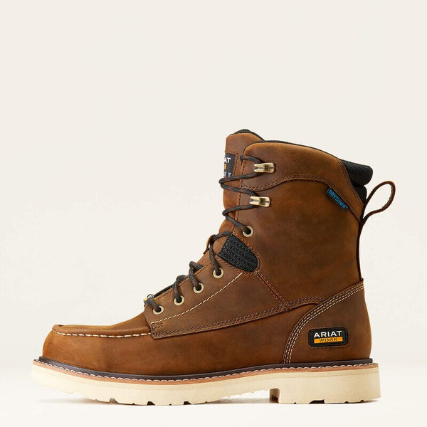 Ariat Men's - 8" Rebar Lift Waterproof Work Boot - Soft Moc Toe