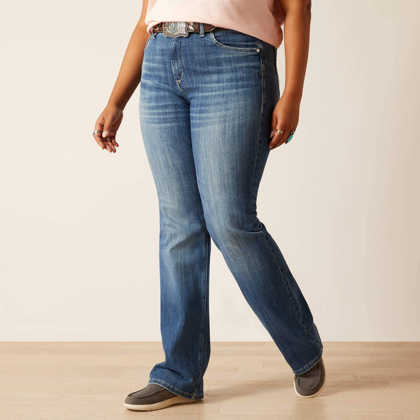 Ariat Women's - Perfect Rise Annie Boot Cut Jeans - Malaysia Blue