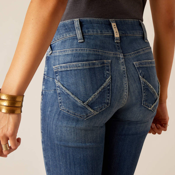 Ariat Women's - Perfect Rise Annie Boot Cut Jeans - Malaysia Blue