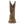 Load image into Gallery viewer, Front view of a brown distressed leather children's western boot with a square toe and decorative stitching.