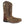 Load image into Gallery viewer, A brown distressed leather children's western boot with a square toe and decorative stitching.