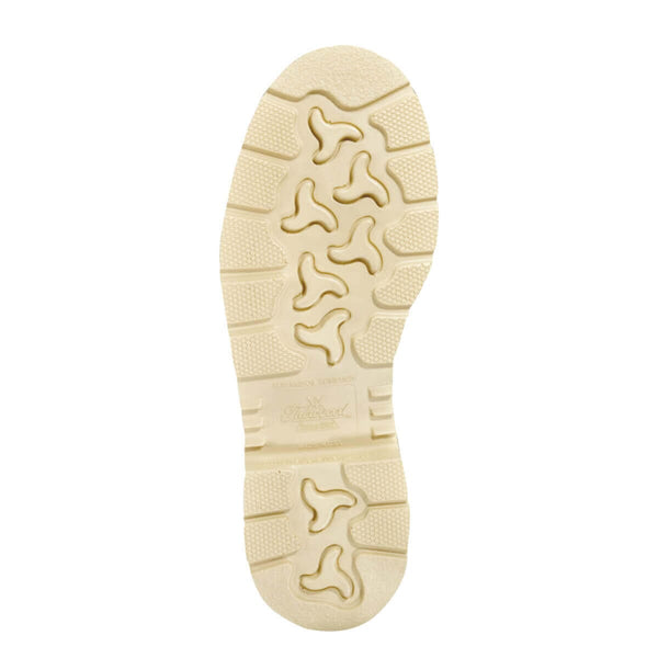 Beige sole of a boot on a white background