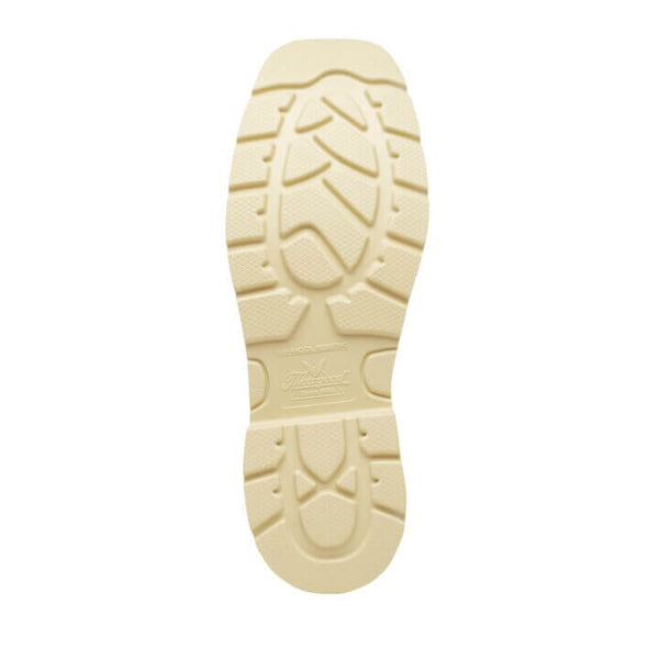 Beige sole of a boot on a white background
