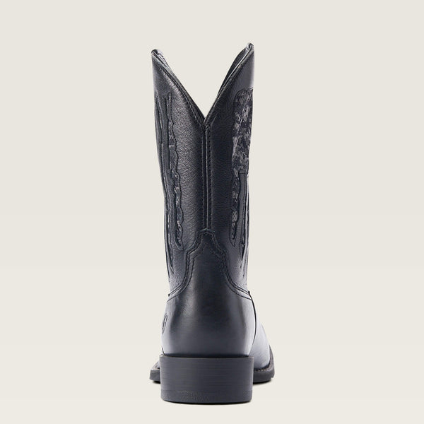 Ariat Men's - Sport My Country VentTEK Black Camo Western Boot - Square Toe