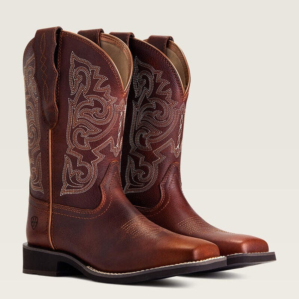 Ariat Women's - 10" Delilah StretchFit Leather Western Boot - Square Toe