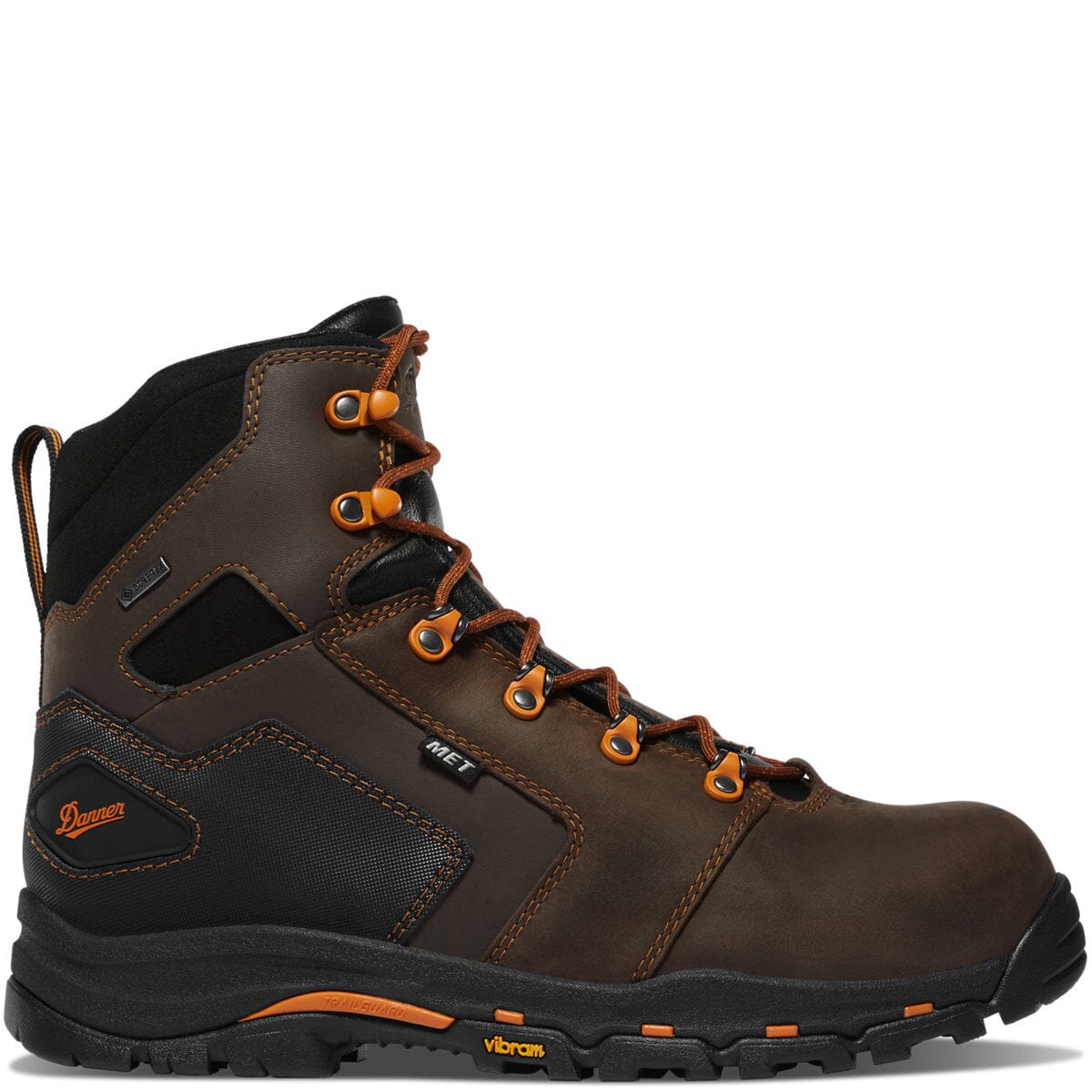 13880 Danner Men 6 Vicious GoreTex Lined Work Boot Met Guard Comp Toe