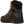 Load image into Gallery viewer, back angled angled side view high top brown work boot with heel guard, orange accents and laces