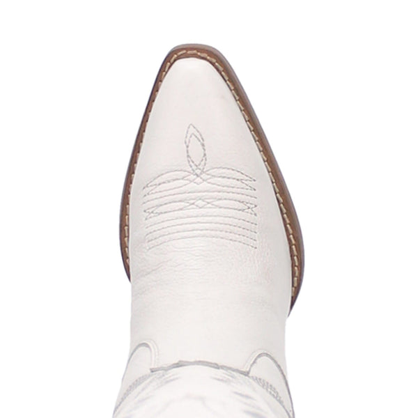 Dingo Women's - 16" High Cotton White Western Boots - Snip Toe