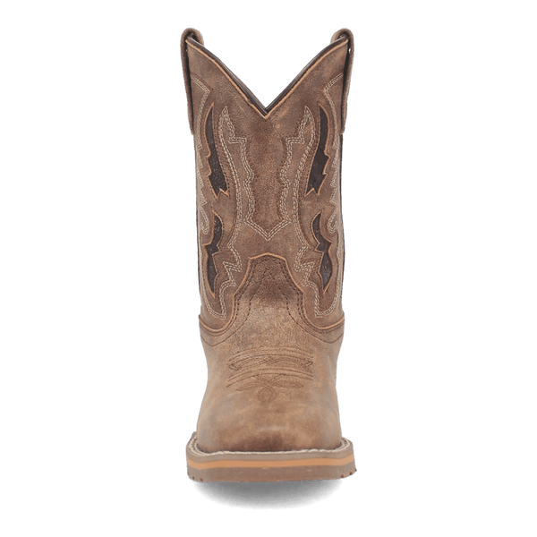 Dan Post Kids - 9" Marty Leather Western Boots - Wide Square Toe