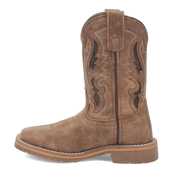Dan Post Kids - 9" Marty Leather Western Boots - Wide Square Toe