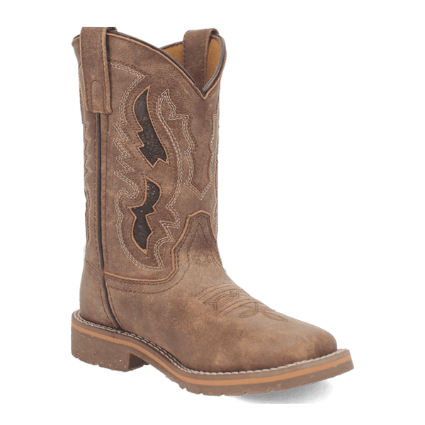 Dan Post Kids - 9" Marty Leather Western Boots - Wide Square Toe