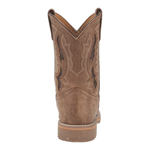 Dan Post Kids - 9" Marty Leather Western Boots - Wide Square Toe
