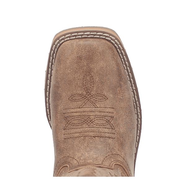 Dan Post Kids - 9" Marty Leather Western Boots - Wide Square Toe
