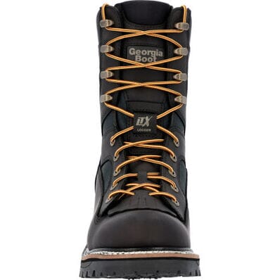 Georgia Men's - 9" Waterproof LTX Logger Work Boot - Round Soft Toe