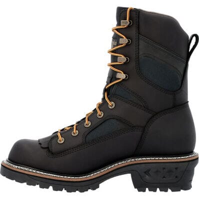 Georgia Men's - 9" Waterproof LTX Logger Work Boot - Round Soft Toe