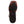 Load image into Gallery viewer, Black and orange sole of square toe work boot with criss-cross tread pattern.