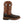 Load image into Gallery viewer, A brown, pull-on Twisted X Western work boot with a square toe and a rubber outsole visible in the image.