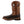 Load image into Gallery viewer, Left side view of brown, pull-on Twisted X Western work boot with a square toe and embroidered design on shaft.