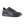 Load image into Gallery viewer, black athletic style work shoe with black sole, black laces, and grey accent design
