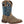 Load image into Gallery viewer, little kids cowboy boot with distressed brown vamp and slate blue shaft with white and brown stitching