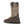 Load image into Gallery viewer, Rear side view of brown cowboy work boot with intricate stitching on shaft on a white background