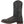 Load image into Gallery viewer, alternate side of black cowboy boot with black and white embroidery