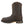 Load image into Gallery viewer, side view of high dark brown work boot with dark brown embroidery
