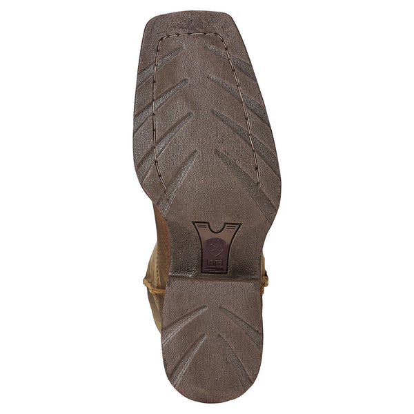 dark brown sole on cowboy boot