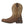 Load image into Gallery viewer, side view of cowboy boot with a distressed light brown shaft and a darker brown vamp