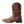 Load image into Gallery viewer, side view of Brown cowboy boot with dark brown inlays
