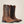 Load image into Gallery viewer, pair of dark brown cowboy boots with heavy distressed textured leather
