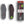 Load image into Gallery viewer, grey and red insoles with Ariat logo on heel and green dot, next to product box