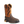 Load image into Gallery viewer, cowboy style work boot with patterned inlays and white embroidery with brown shaft and dark brown vamp

