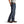 Load image into Gallery viewer, side view of man wearing grey shirt tucked into dark blue jeans wearing brown work boots