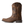 Load image into Gallery viewer, side view of high top dark brown cowboy boot with and American flag embroidered patch 
