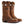 Load image into Gallery viewer, distressed brown pull on western boot with embroidered rustic American flag on front shaft