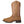 Load image into Gallery viewer, side view of Brown cowgirl boot with a pink and white feather embroidery 
