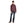 Load image into Gallery viewer, full body image of woman wearing maroon hoodie with kangaroo pocket and blue jeans
