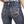 Load image into Gallery viewer, close view of back pockets of women's dark blue denim jeans with white pocket stitching details
