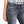 Load image into Gallery viewer, close view of front pockets and waist of women's dark blue denim jeans with white stitching details