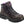 Load image into Gallery viewer, dark brown hiking boot with purple accents and stiches 
