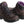 Load image into Gallery viewer, two dark brown hiking boot with purple accents and stiches 

