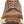 Load image into Gallery viewer, Front view of women's brown and tan oxford round toe work shoe with laces and perforated top leather