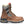 Load image into Gallery viewer, right side view of high top round toe brown work boot with black and grey accent on the shaft and black and yellow laces