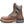 Load image into Gallery viewer, left side view of high top round toe brown work boot with black and grey accent on the shaft and black and yellow laces