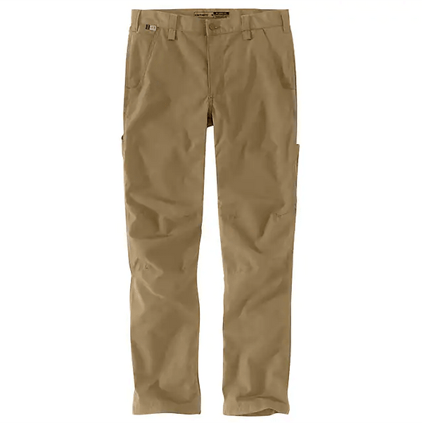 front view of khaki cargo pants